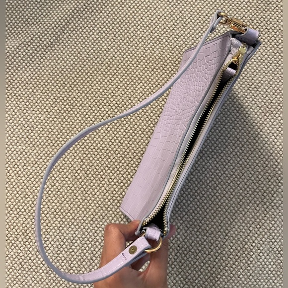 Mango purple handbag - Picture 2 of 3